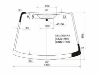 Стекло Лобовое Suzuki Sx4 4/5D 06-14 XYG арт. 3363AGN LFW/X