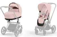 Детская коляска NEW Cybex Priam IV 2 в 1 Peach Pink шасси ROSEGOLD