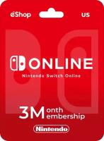 Подписка Nintendo Switch Online (3 месяца, США)