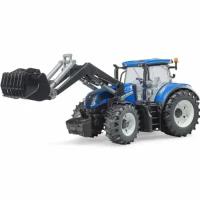 Масштабная модель Bruder 03-121 Трактор New Holland T7.315 с погрузчиком