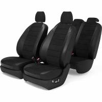 Комплект чехлов для Форд Фокус (Ford Focus 2 Comfort 2005-2011) / AutoKot / PFocus2Comfort0511linealkblk