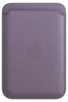Картхолдер LeatherWallet Кожаный MagSafe для iPhone, Пастельно-фиолетовый