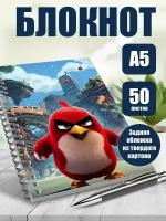 Тетрадь в клетку мультфильм Angry Birds