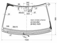 Стекло Лобовое Атермальное С Обогревом Щеток + Дд + Камера Mercedes S-Class W221 05-09 (Solar-X Защи XYG арт. SOLAR-W221-VCSSH LFW/H/X