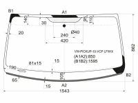 Стекло Лобовое Volkswagen Amarok 09- XYG арт. VW-PICKUP-10-VCP LFW/X