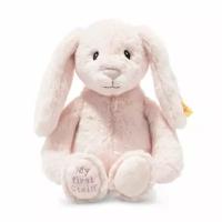 Мягкая игрушка Steiff Soft Cuddly Friends My first Steiff Hoppie rabbit pink (Штайф мягкие приятные друзья Мой первый кролик Хоппи 26 см розовый)
