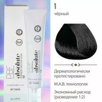 PROFESSIONAL BY FAMA Профессиональная краска для волос ABSOLUTE, 1 Черный, 80 мл