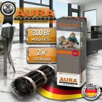 Нагревательный мат для теплого пола Aura Heating МТА, 2 кв.м/300 Вт