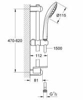 Душевой гарнитур Grohe Euphoria 110 Duo 27242001