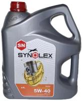 Синтетическое моторное масло SYNOLEX Rush 5W-40 SN