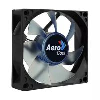 Вентилятор для корпуса AeroCool Motion 8 Blue-3P, черный/синяя подсветка