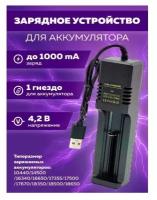 Зарядное устройство для 18650 аккумуляторов батареек (18650/USB) OT-APZ09 Орбита