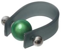 Кольцо Divetro, пластик, размер 17, серый, зеленый