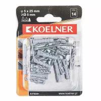 Дюбель + шуруп D6х30 мм / D3,5х30 мм 12 шт FIX06+ KOELNER (1 ед.)