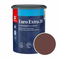 Краска моющаяся Tikkurila Euro Extra 20 RAL 8012 (Красно-коричневый - Red brown) 0,9 л