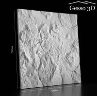 Гипсовая панель Gesso 3D скалы 