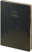 Parker P1_1113305 Ежедневник недатированный, черный c нанесением logo parker