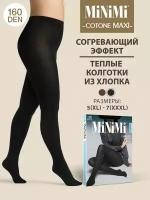 Колготки MiNiMi Cotone, 160 den, размер 6, черный