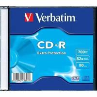 Verbatim CD-R Verbatim 700Mb 80 min 48х/52х (Slim case) Оптический диск CD-R 43347