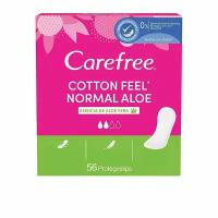 Прокладки женские гигиенические ежедневные Carefree Cotton Aloe 56 штук