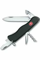 Нож перочинный VICTORINOX Picknicker, 111 мм, 11 функций, с фиксатором лезвия, чёрный