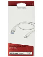 Кабель Hama 00178397 USB (m)-USB Type-C (m) 1.5 м, белый