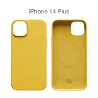 Силиконовый чехол COMMO Shield Case для iPhone 14 Plus с поддержкой беспроводной зарядки, Yellow