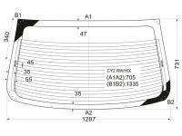 Стекло Заднее С Обогревом Mitsubishi Lancer X 4d Sed 07-18 XYG арт. CY2 RW/H/X