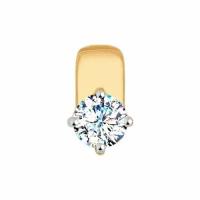 Подвеска из золота со Swarovski Zirconia яхонт Ювелирный Арт. 127073