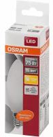 Лампа OSRAM LED Star E14 свеча B C37 8Вт, светодиодная LED, 806 лм, эквивалент 75Вт, тёплый свет 3000К