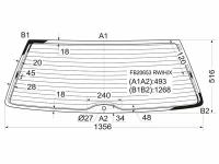 Стекло Заднее С Обогревом Volkswagen Passat B5 Wgn 96-05 XYG арт. FB20653 RW/H/X