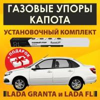 Газовые упоры капота (установочный комплект) для LADA Granta (+FL) (Лада Гранта) - RussoLift