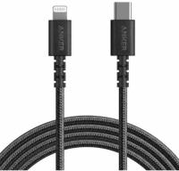 Кабель Anker PowerLine Select+ USB-C - Lightning 90см (A8617H11) черный