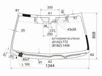 Стекло Лобовое С Обогревом Щеток + Дд Lexus Is250/350 05-13 XYG арт. 8371AGSHMV1B LFW/H/X