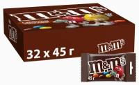 M&M's Драже Milk Chocolate с молочным шоколадом, коробка, 45 г, пакет, 32 уп