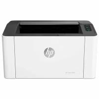 Принтер HP Laser 107w, A4 Wi-Fi USB белый