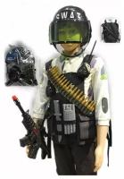 Игровой набор полицейского военного, игрушка для мальчика, автомат, бронежилет, патроны, рация, граната, рост 116-122см, YC-D6/ZY1010838