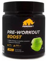 Предтренировочный комплекс Prime-Kraft PRE-Workout Boost 300 г вкус яблоко