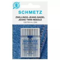 Игла/иглы Schmetz Jeans 130/705 H-J ZWI 4/100 синий/серебристый