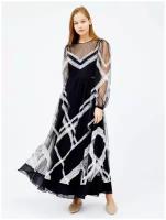 Платье Twinset Milano, размер 46 EU, белый, черный