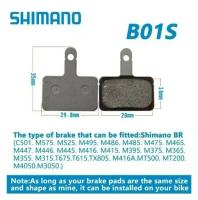 Тормозные композитные колодки Shimano B01S Resin Pads с пружинкой и с шплинтом для дисковых тормозов велосипеда