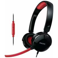 Проводные наушники Philips SHG7210, черный/красный