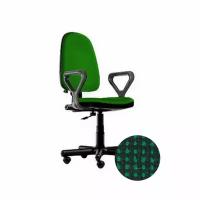 Кресло офисное престиж RU (GTP, PL56 крестовина пластик, С-32) зел