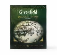 Чай черный Greenfield Earl Grey Fantasy с ароматом бергамота в пакетиках, 100 шт