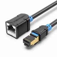 Патч-корд удлинитель Vention прямой SSTP cat.6, RJ45 - 3м. Черный