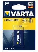 Батарейка VARTA LONGLIFE 9V Крона, 1 шт