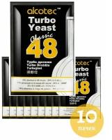 Дрожжи Alcotec спиртовые 48 Classic Turbo (10 шт. по 130 г)