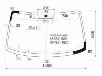 Стекло Лобовое Hyundai Porter/H100 04- XYG арт. H100-04 LFW/X