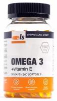 Омега-3, льняное масло с витамином Е № 360