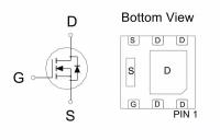 Микросхема EMB15N03VA N-Channel MOSFET 30V 12A EDFN2x2